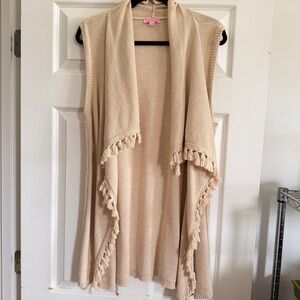 Lilly Pulitzer Gold Vest Size Large